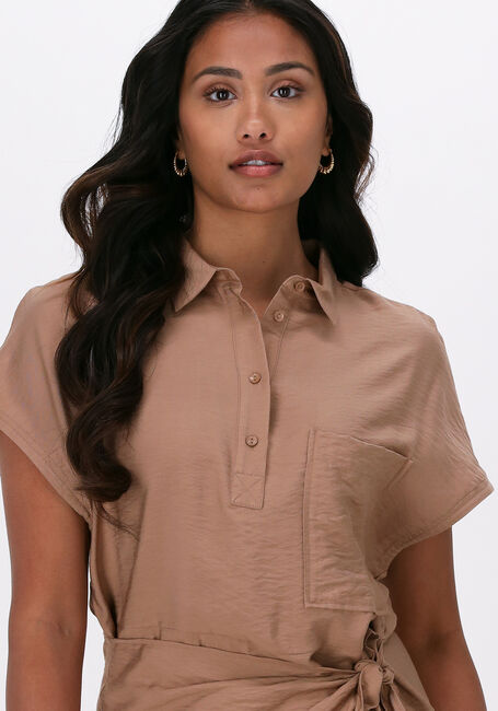 Camel ANOTHER LABEL Mini jurk DAPHNE DRESS - large