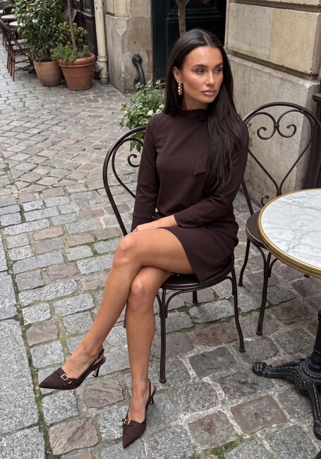 Bruine ANA ALCAZAR Midi jurk 042187.3911 - large