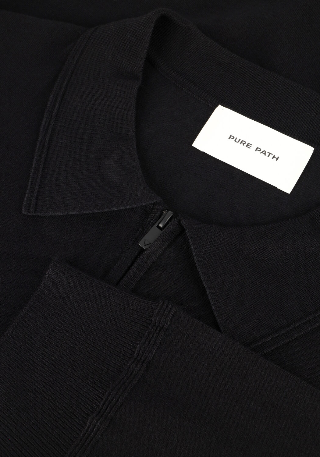 Zwarte PURE PATH Polo REGULAR FIT KNITWEAR POLO806 - large