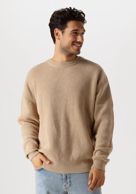 Beige WOODBIRD Trui WBKURT BASE KNIT - large