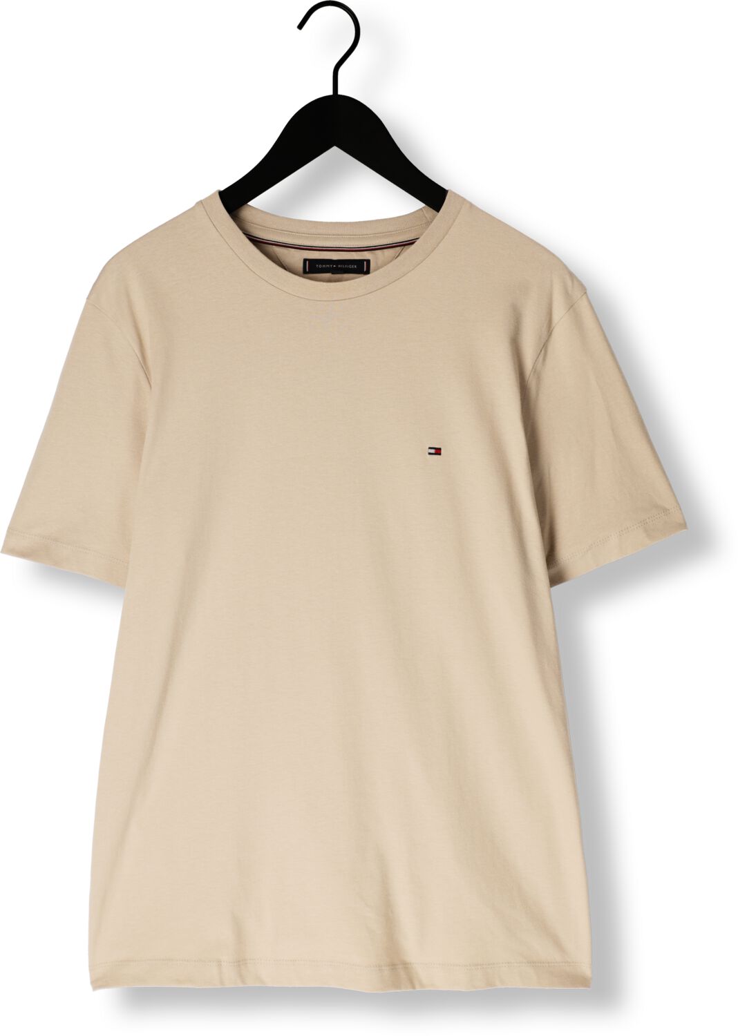 TOMMY HILFIGER Heren Polo's & T-shirts Ess Seasonal Reg Fit Solid Tee Zand