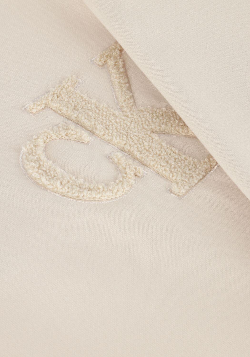 Gebroken wit CALVIN KLEIN Trui CHENILLE CK CREWNECK - large