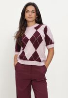 Roze Y.A.S. Top YASJOHI SS WOOL BLEND PULLOVER