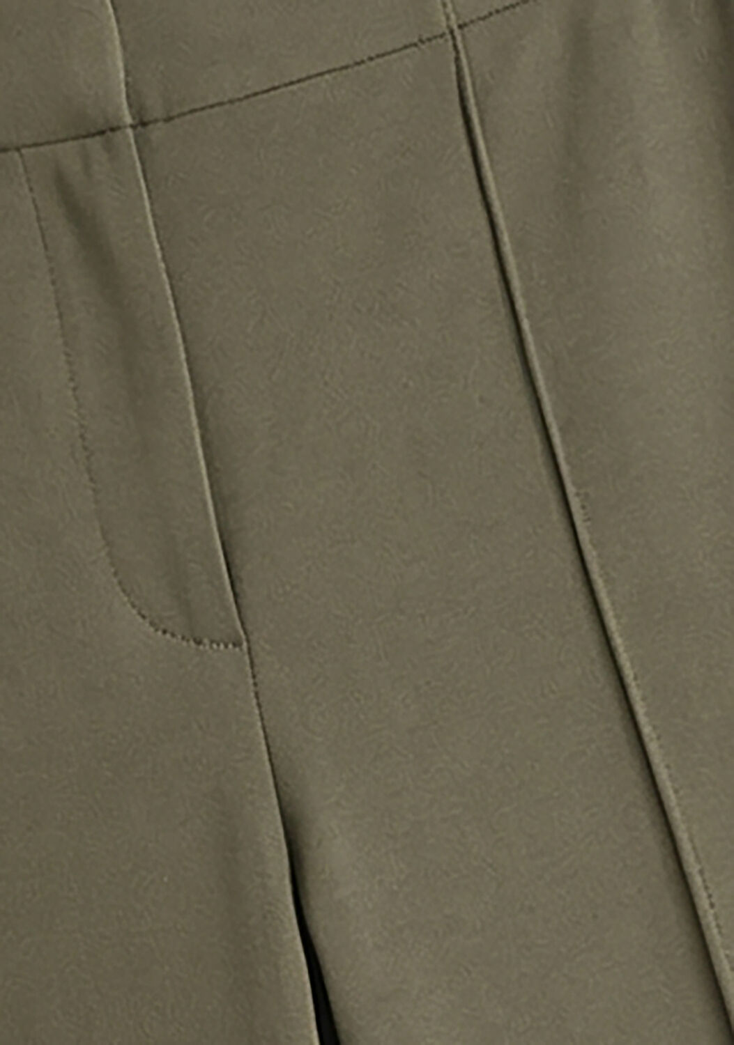 Olijf SUMMUM Wijde broek TROUSERS WASHED MODAL SCUBA - large