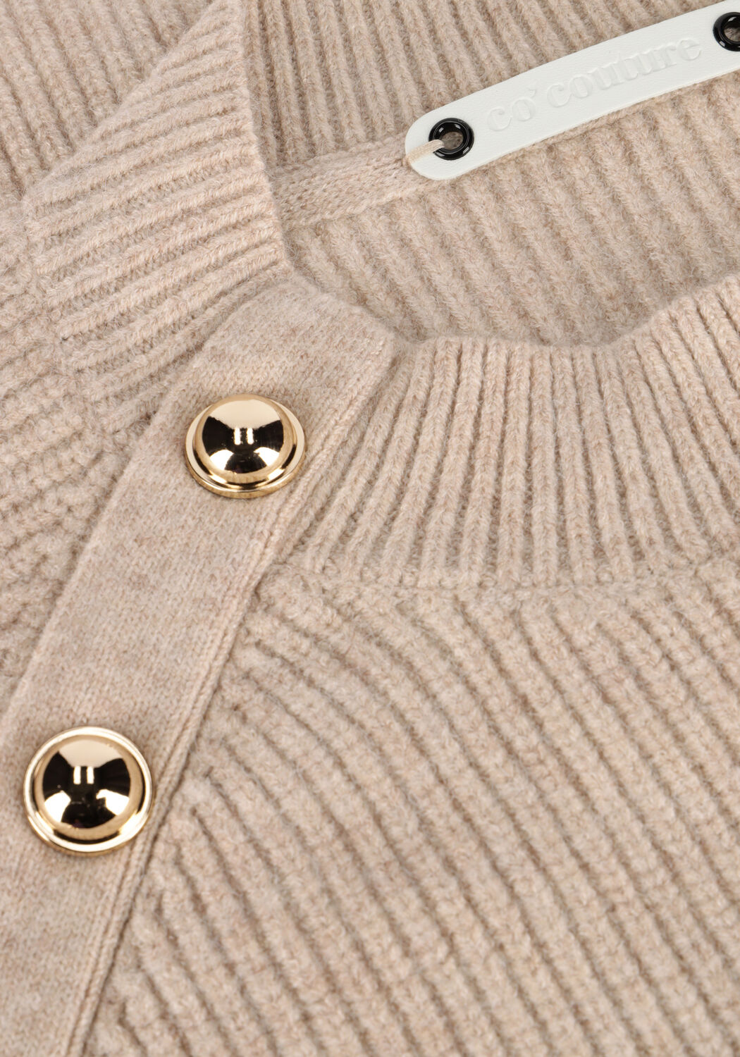 Beige CO'COUTURE Trui THE ROW OFFICER RIB KNIT - large