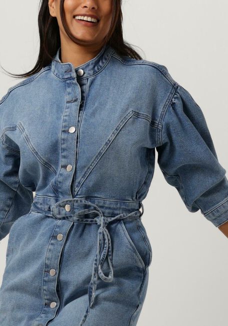 Blauwe FREEBIRD Mini jurk DENIM-H-TWILL-COT-23-1 - large