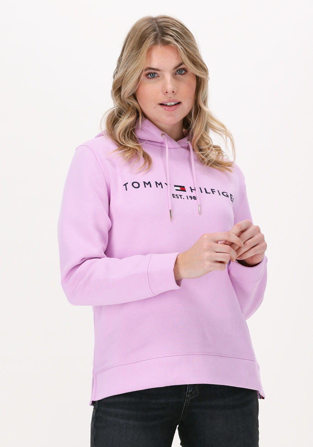 Lila TOMMY HILFIGER Sweaters REGULAR HILFIGER HOODIE | Omoda