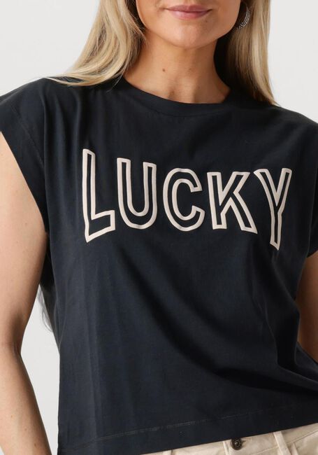 Zwarte BY-BAR Top MASON OPEN LUCKY TOP - large