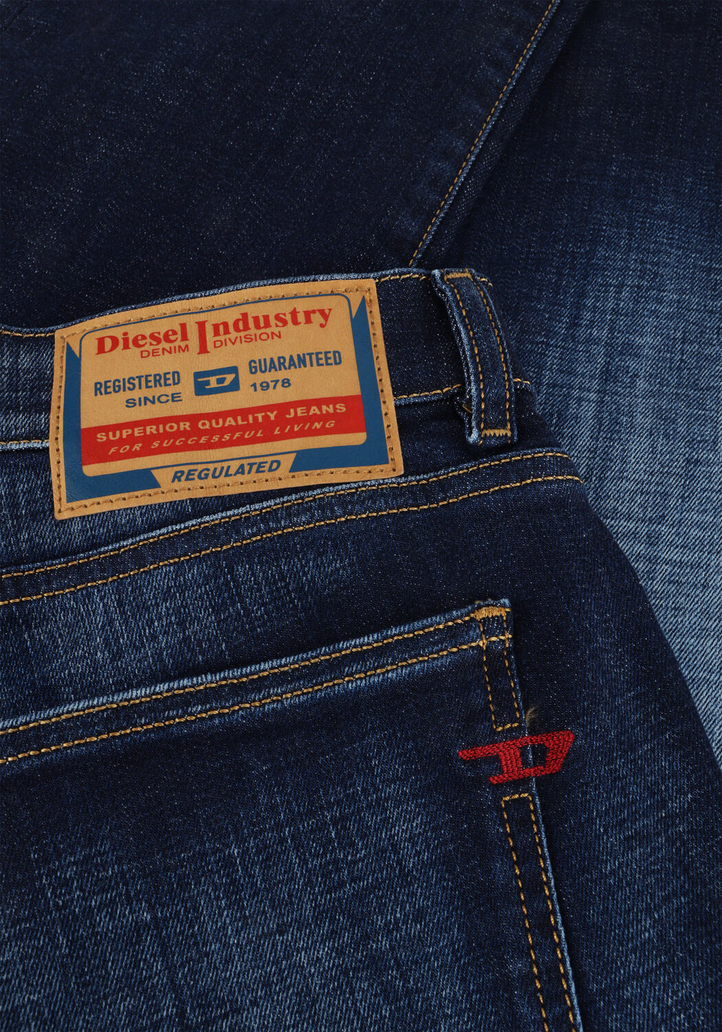 Donkerblauwe DIESEL Slim fit jeans 2019 D-STRUKT - large