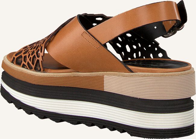 Cognac LAURA BELLARIVA Platte sandalen 3266BZ Cognac LAURA BELLARIVA Platte sandalen 3266BZ - large