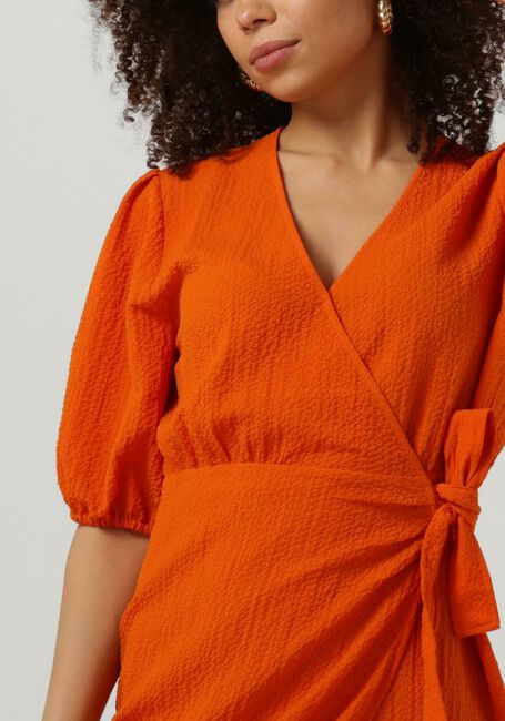 Oranje ANOTHER LABEL Maxi jurk CAMILLE BUBBLE DRESS - large