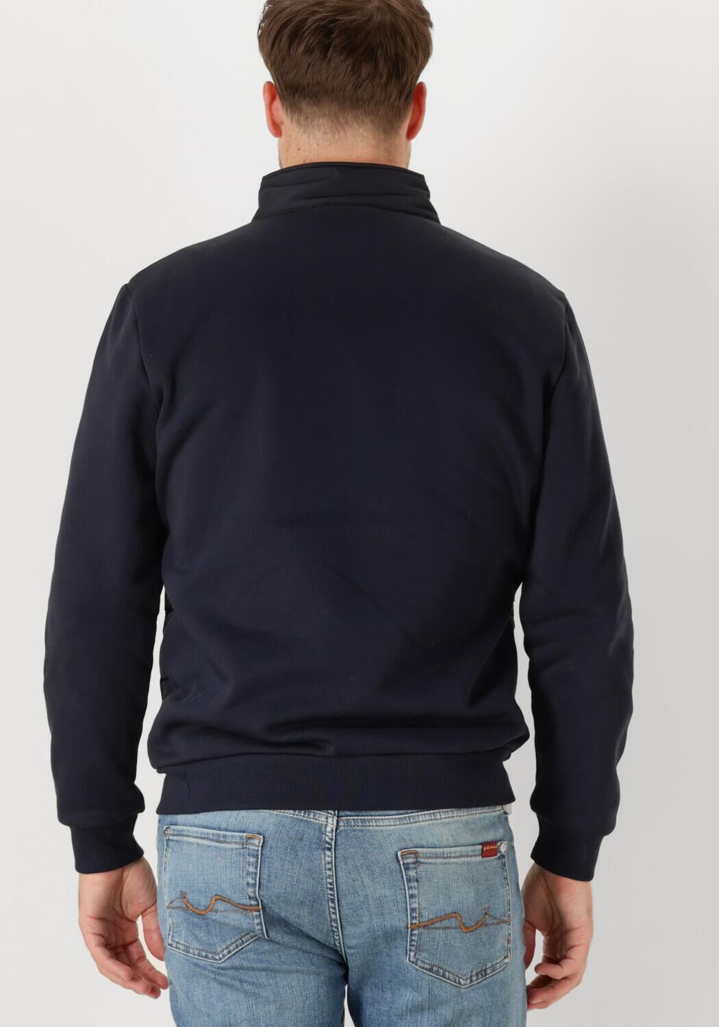 GENTILUOMO Heren Jassen Cardigan Zip Blauw