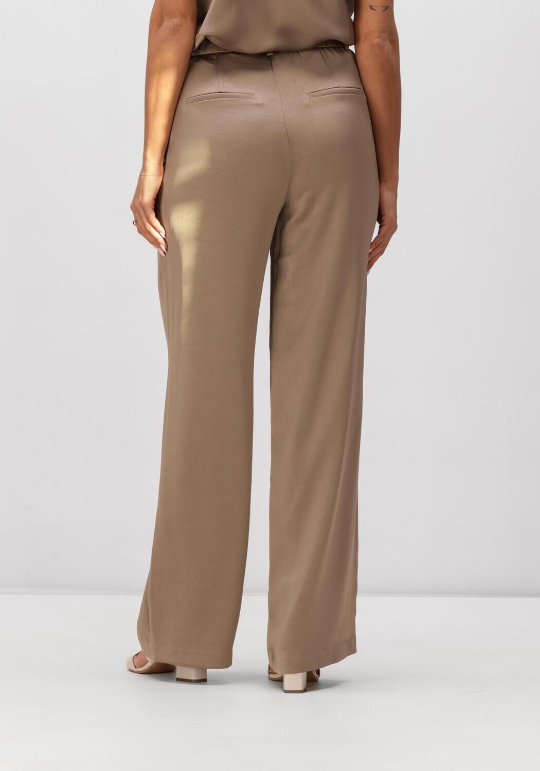 Taupe NOTRE-V Wijde broek NV-HELLA - large