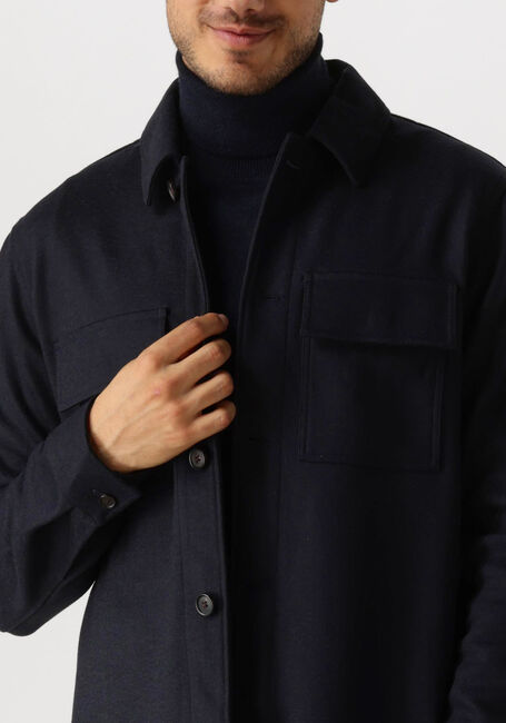 Blauwe PROFUOMO Overshirt OVERSHIRT KNITTED - large