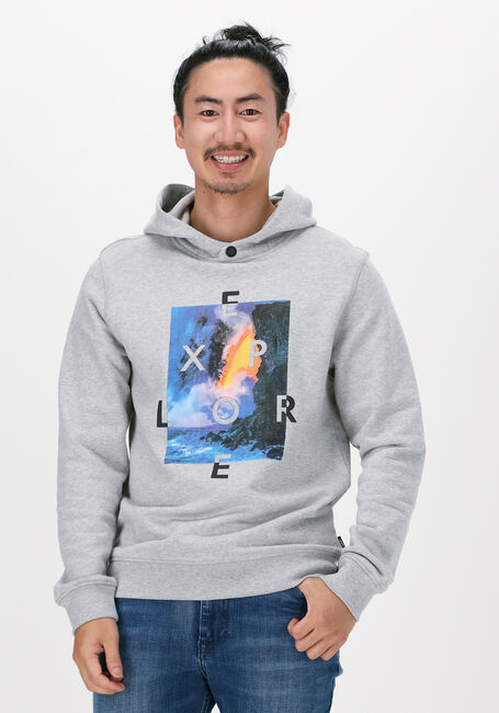 Lichtgrijze NATIONAL GEOGRAPHIC Sweater HOODY - large