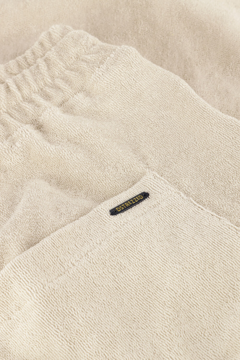 Beige DSTREZZED Korte broek LOGAN TOWELLING SHORTS - large