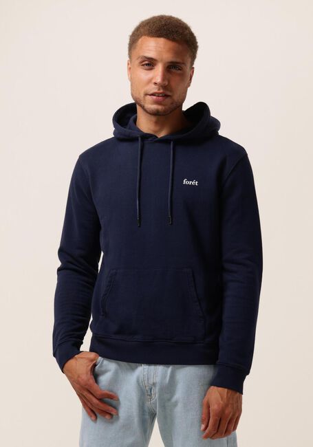 Donkerblauwe FORÉT Sweater DEAR HOODIE - large