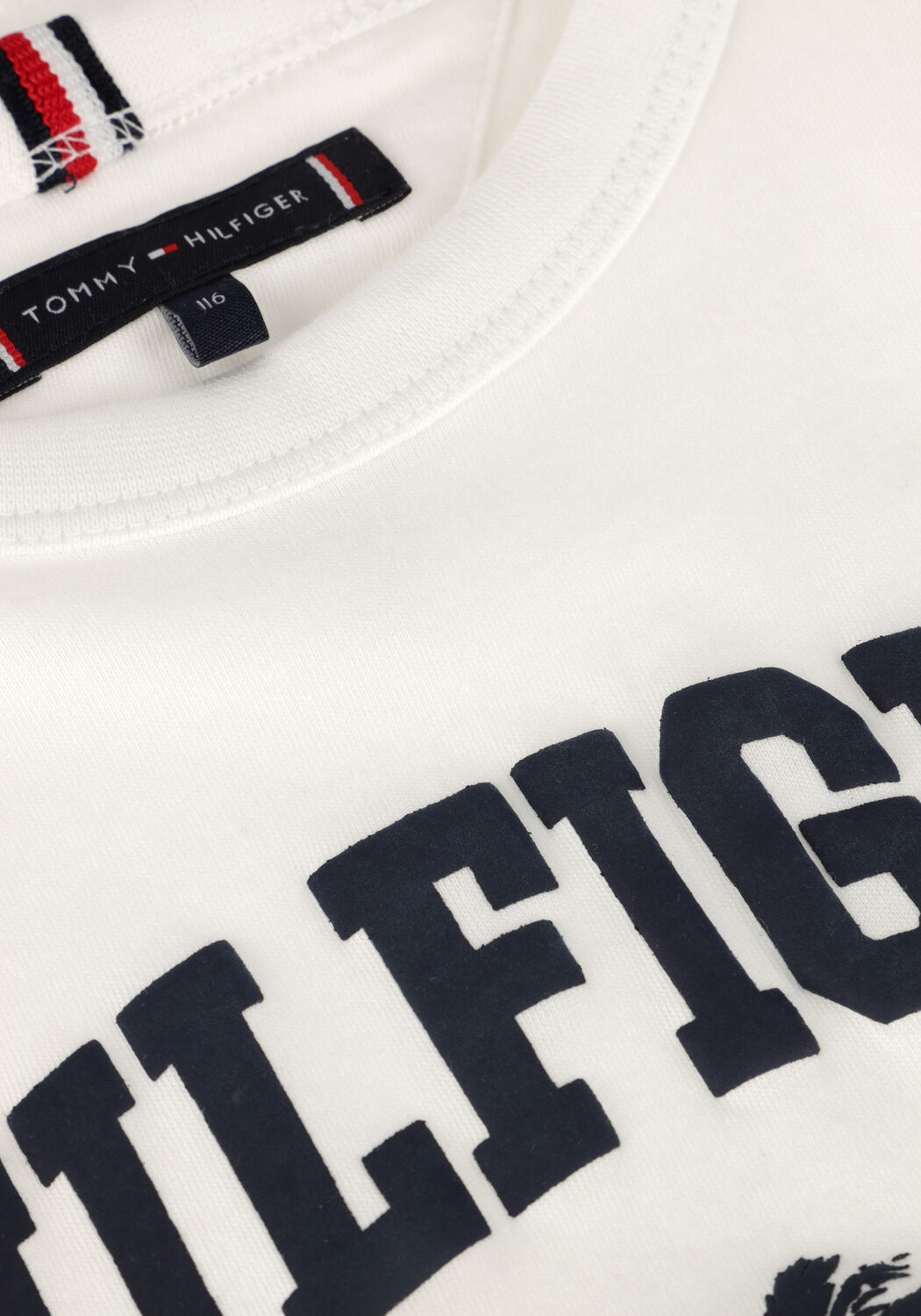 TOMMY HILFIGER Jongens Polo's & T-shirts Hilfiger Palm Print Tee Ss Wit