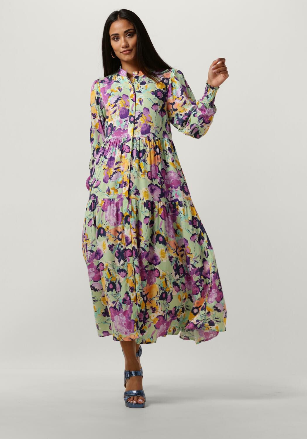 YAS Midi-jurk van LENZING™ ECOVERO™-vezels model 'SALIRA'