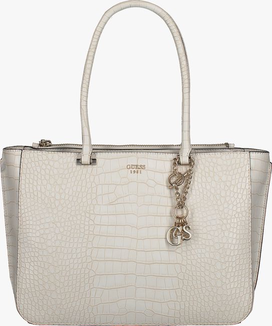 Witte GUESS Handtas TRYLEE LARGE SOCIETY SATCHEL - large