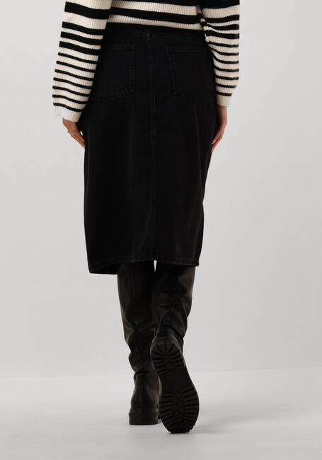 Zwarte OBJECT Midirok OBJHARLOW MIDI DENIM SKIRT - large
