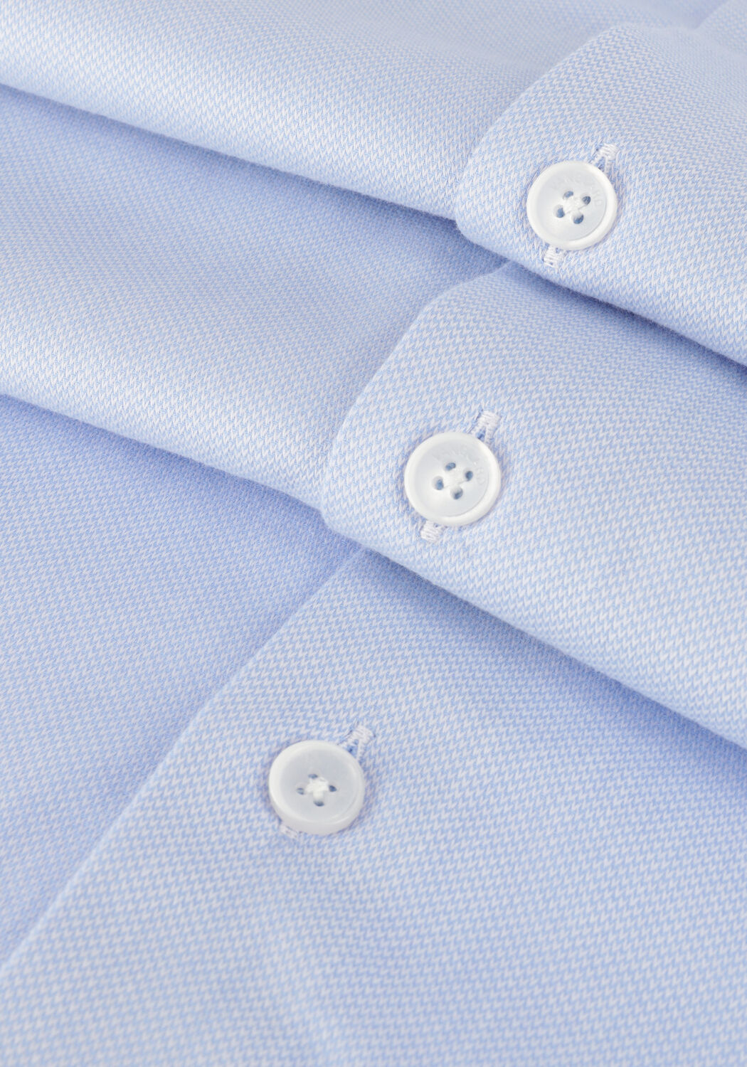 Blauwe VANGUARD Klassiek overhemd LONG SLEEVE SHIRT POWER STRETCH DOBBY 2 TONE - large