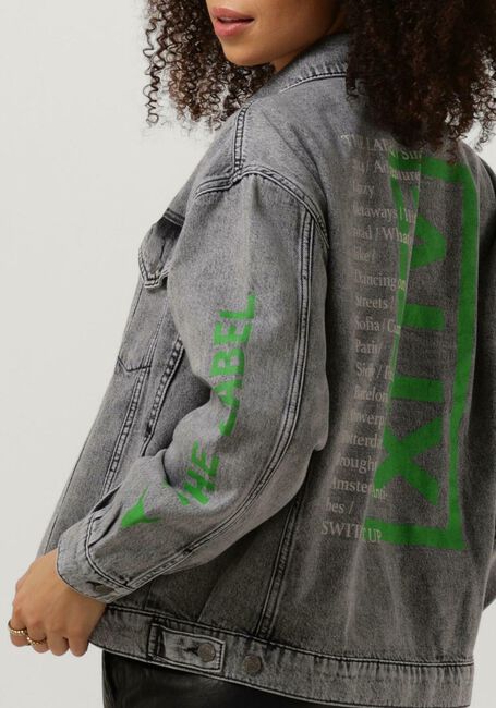 Grijze ALIX THE LABEL Spijkerjas LADIES WOVEN DENIM JACKET - large