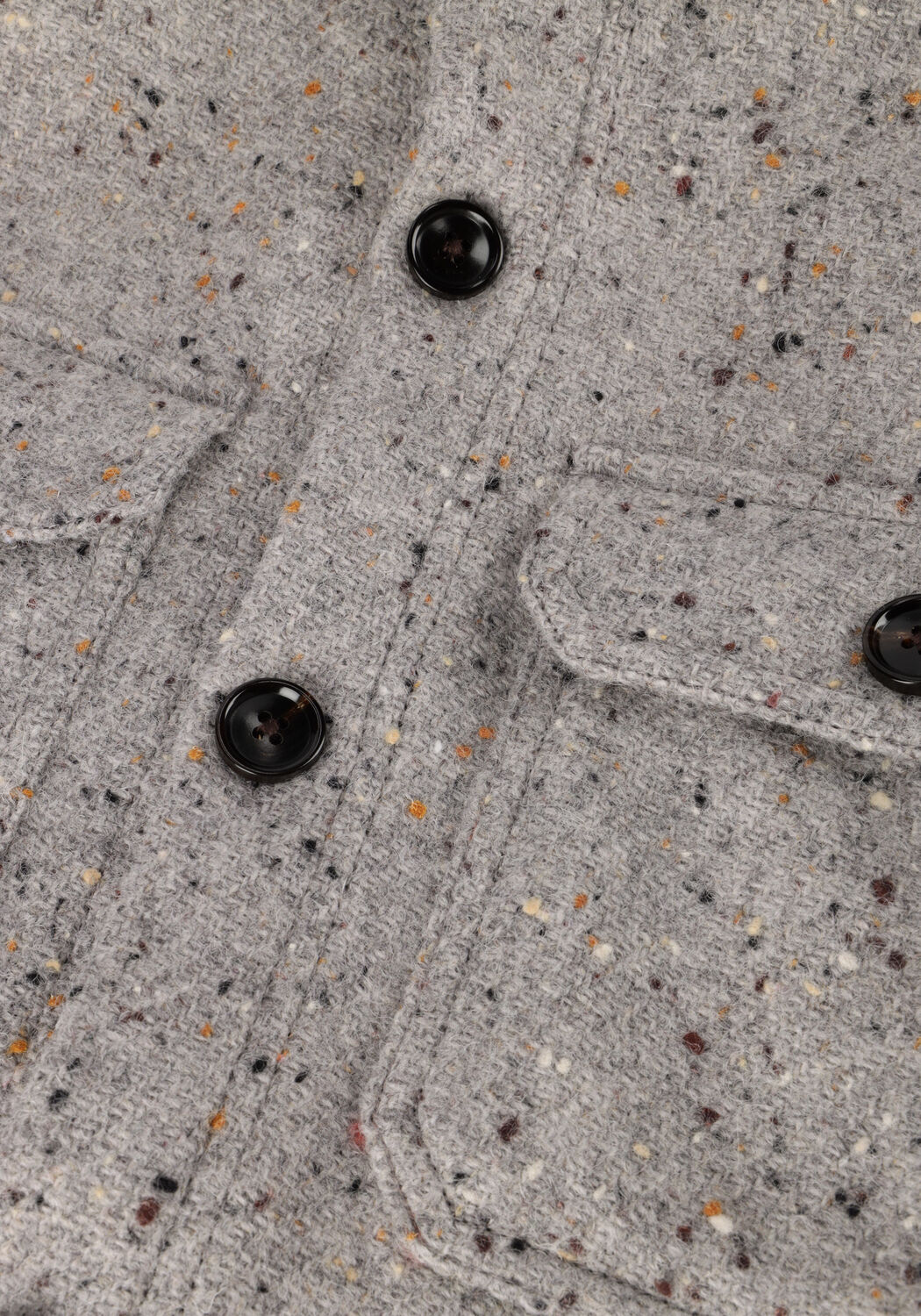 Grijze PROFUOMO Overshirt OVERSHIRT DONEGAL - large