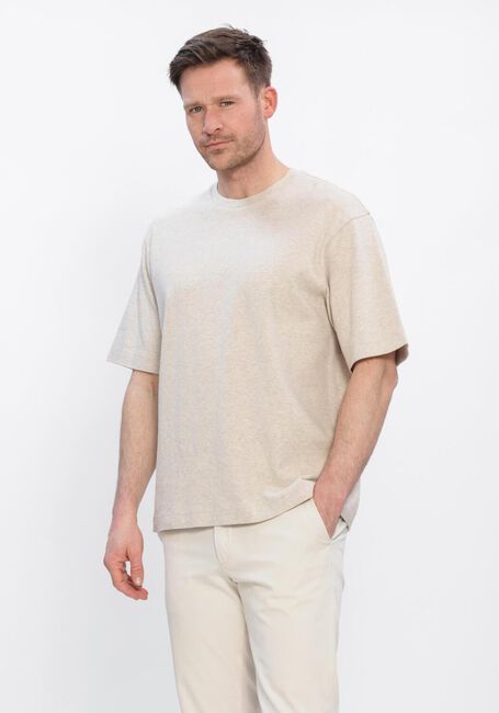 Beige PROFUOMO T-shirt T-SHIRT CREW NECK HEAVY COTTON - large