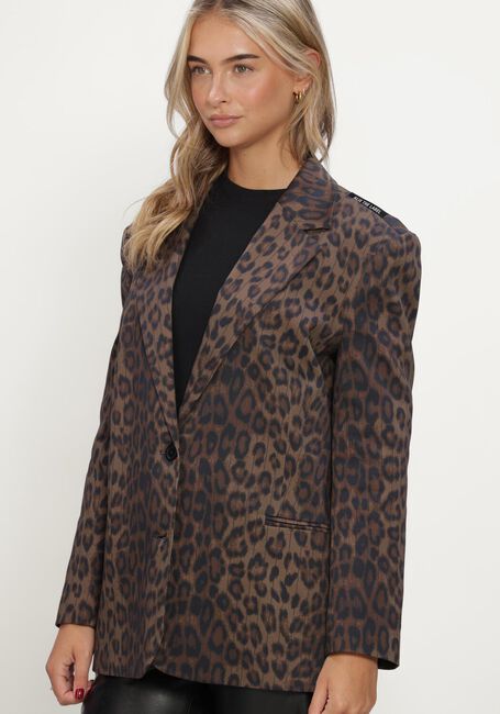 Zwarte ALIX THE LABEL Blazers LADIES WOVEN ANIMAL BLAZER - large