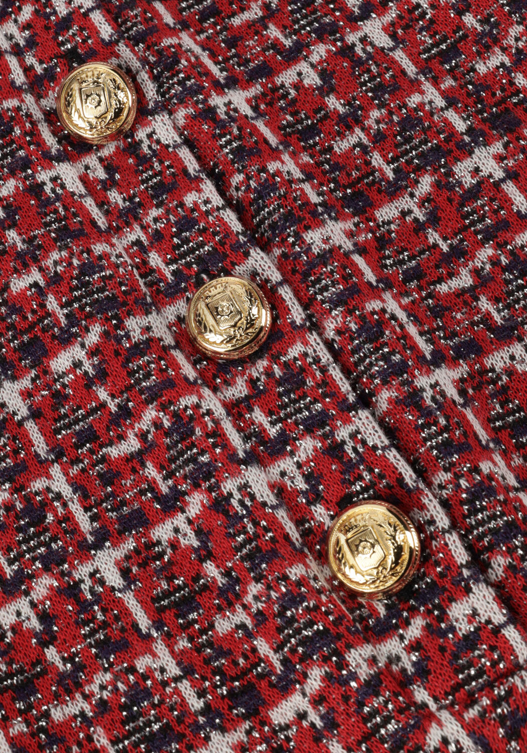 Rode VANILIA Tops & T-shirts TARTAN TWEED LONGSLEEVE - large