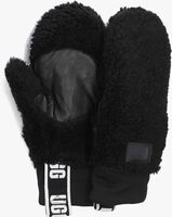 Zwarte UGG Handschoenen SHERPA MITTEN LOGO TAPE - medium