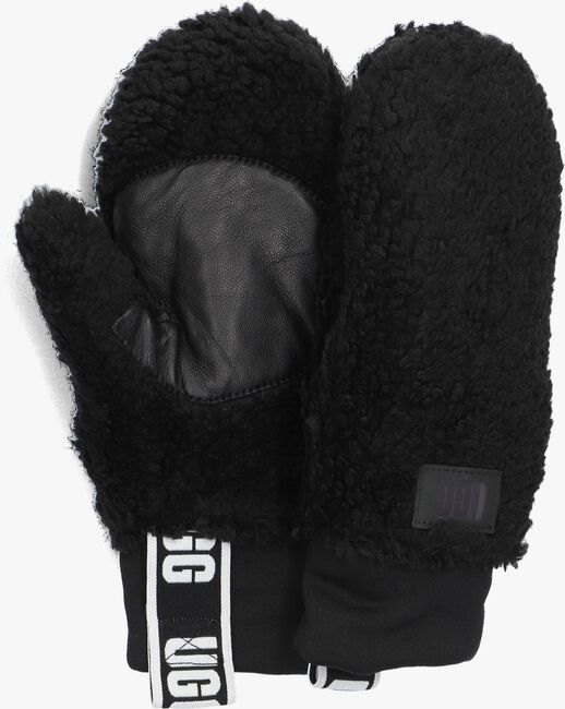 Zwarte UGG Handschoenen SHERPA MITTEN W LOGO TAPE - large