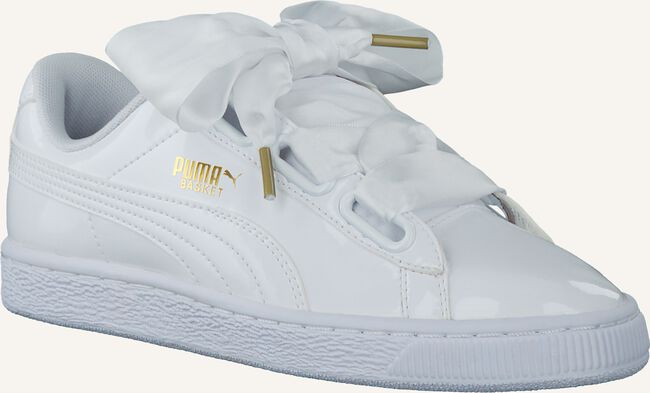 Witte PUMA Sneakers BASKET HEART PATENT Witte PUMA Sneakers BASKET HEART PATENT - large