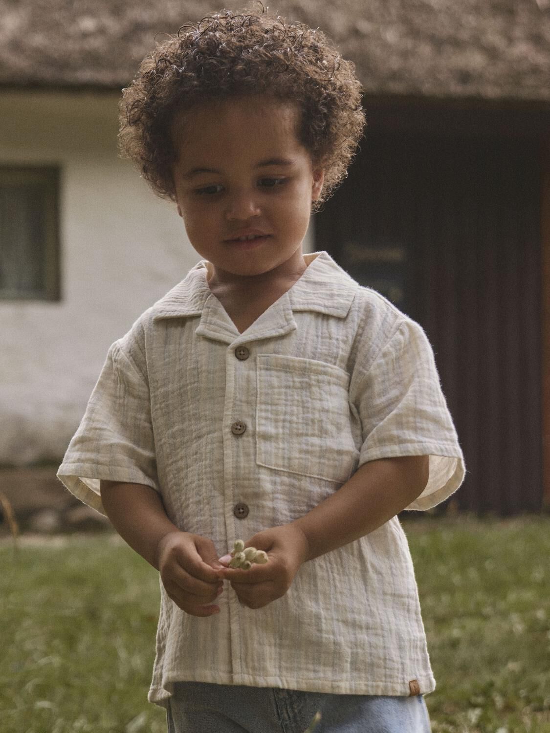 Witte LIL' ATELIER Casual overhemd NMMHAGI SS LOOSE SHIRT LIL - large