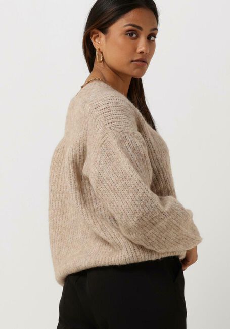 Beige NEO NOIR Trui COFO FLUFFY KNIT BLOUSE - large