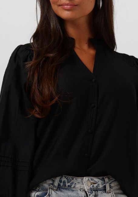 Zwarte NEO NOIR Blouses DORMA STRUCTURE BLOUSE - large