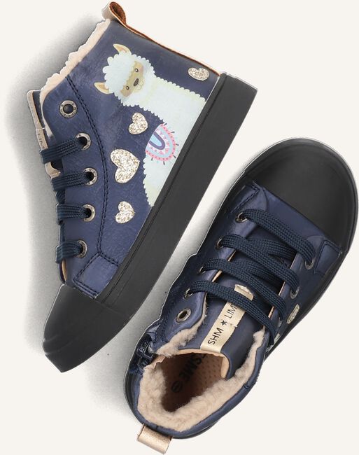 Blauwe SHOESME Hoge sneaker SH23W020 Blauwe SHOESME Hoge sneaker SH23W020 - large