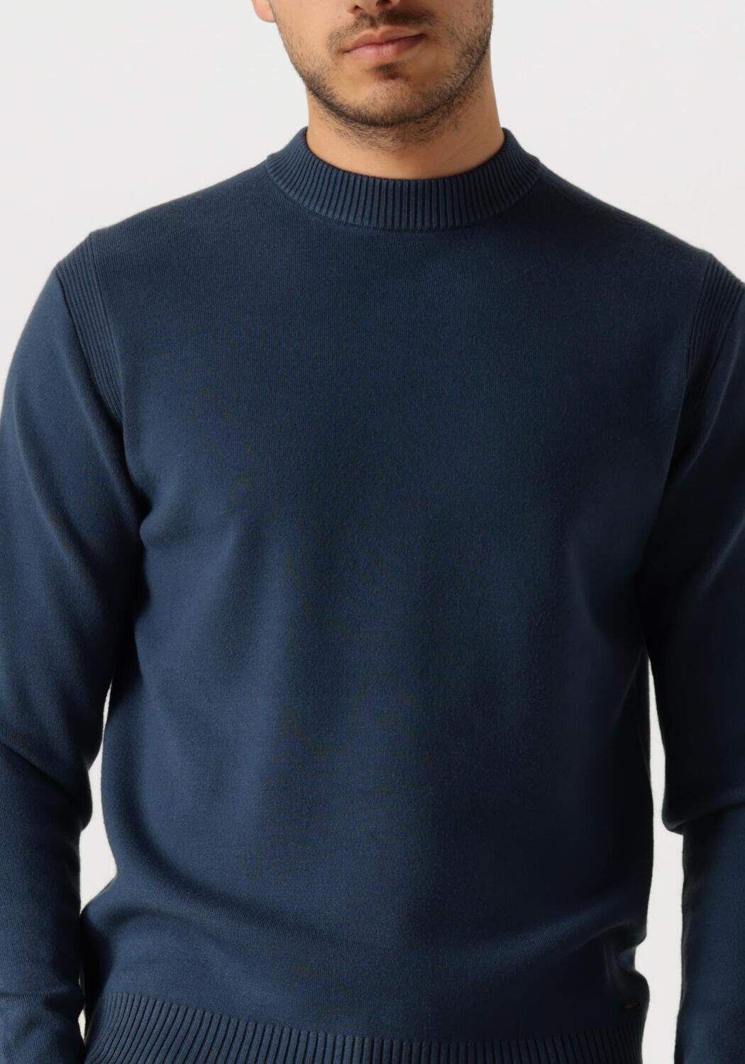 DSTREZZED Heren Truien & Vesten Fell Mock Neck Blauw