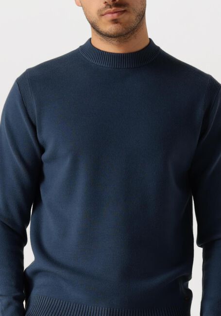 Blauwe DSTREZZED Trui FELL MOCK NECK - large