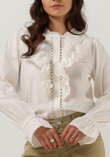 Witte Y.A.S. Blouses YASSCLARA LS SHIRT - large