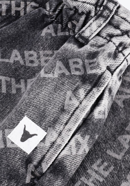 Grijze ALIX MINI Mom jeans TEENS WOVEN TEXT DENIM PANTS - large