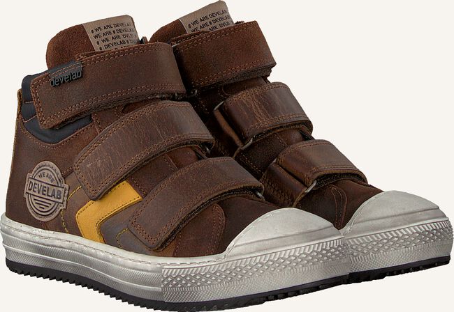 Cognac DEVELAB Hoge sneakers 41167 Cognac DEVELAB Hoge sneakers 41167 - large