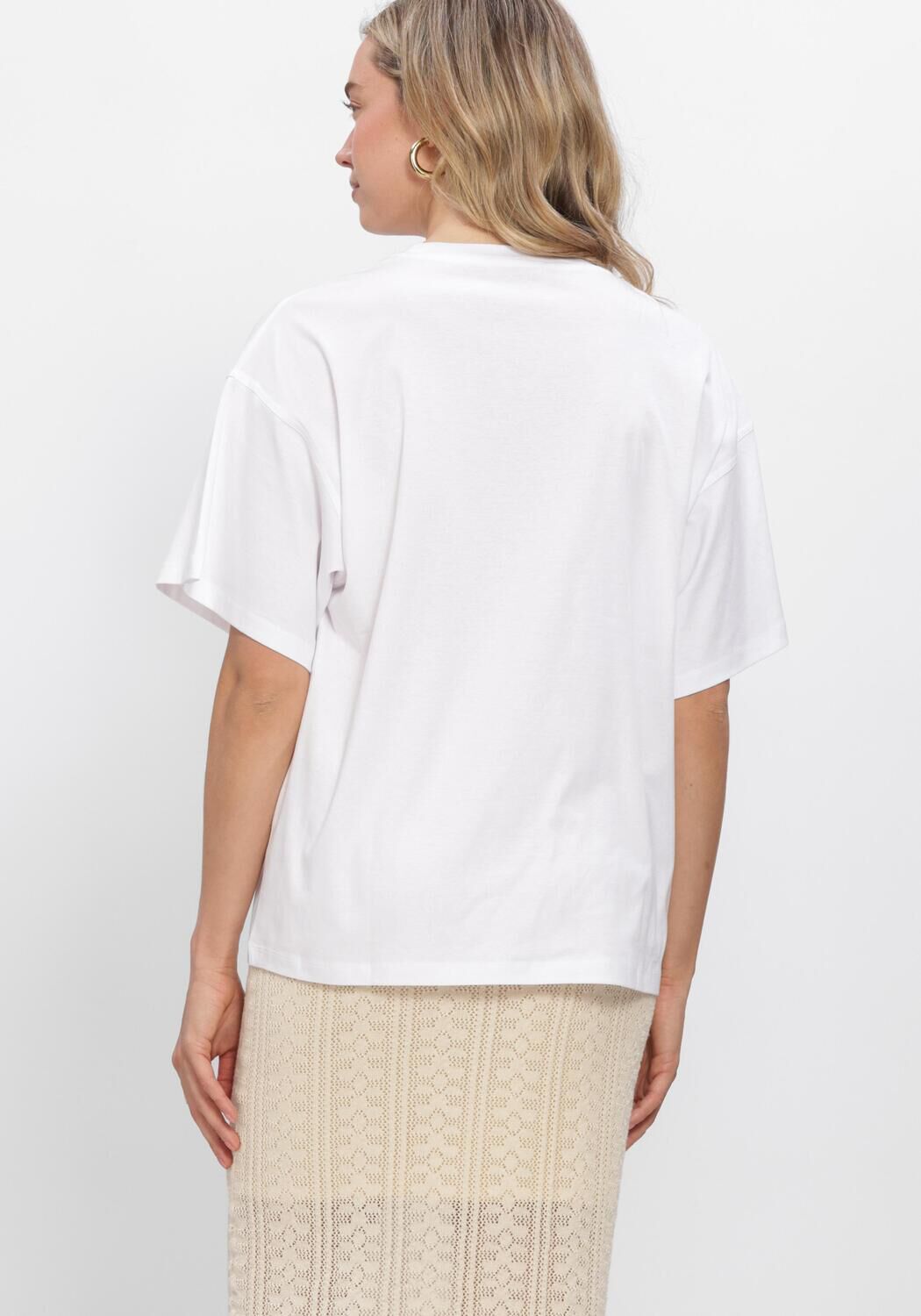 Witte MSCH COPENHAGEN Tops & T-shirts MSCHKINSEY MELEA TEE - large