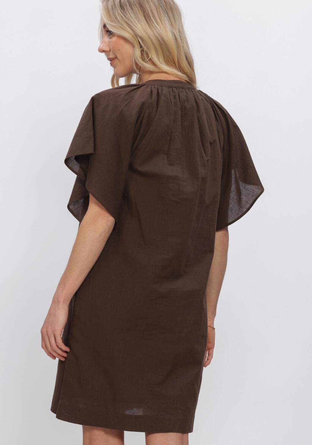 Bruine NOTRE-V Jurken NV-HENNETTE - large