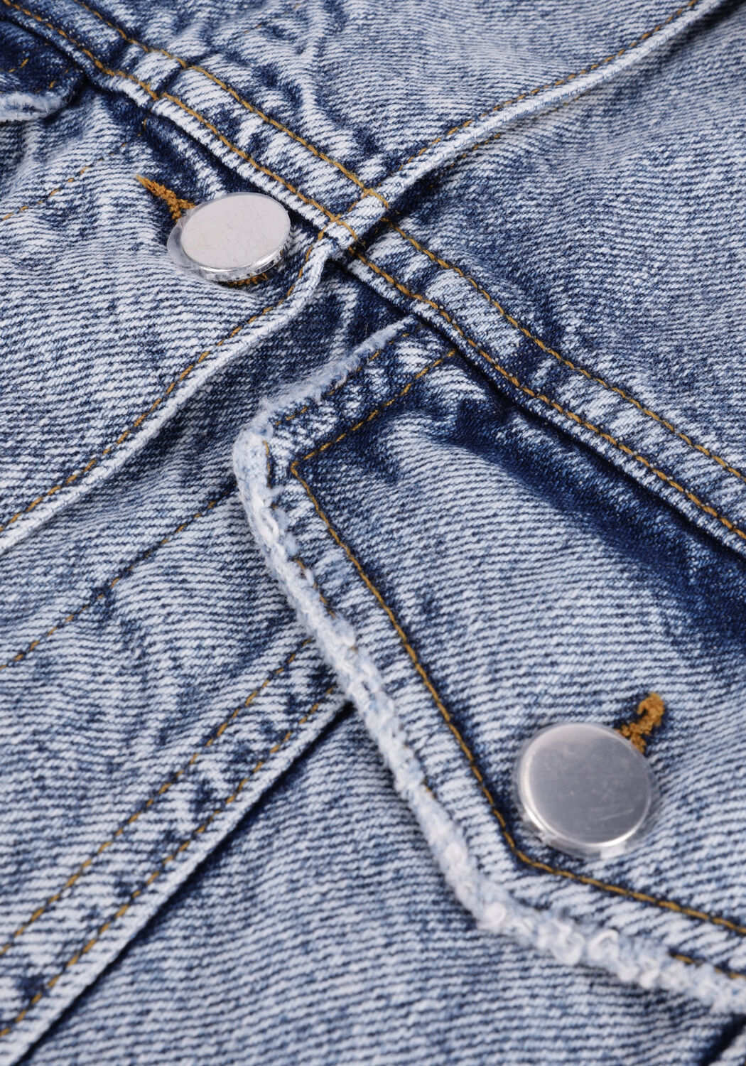 Blauwe NOTES DU NORD Gilet DEMI BLUE DENIM VEST - large