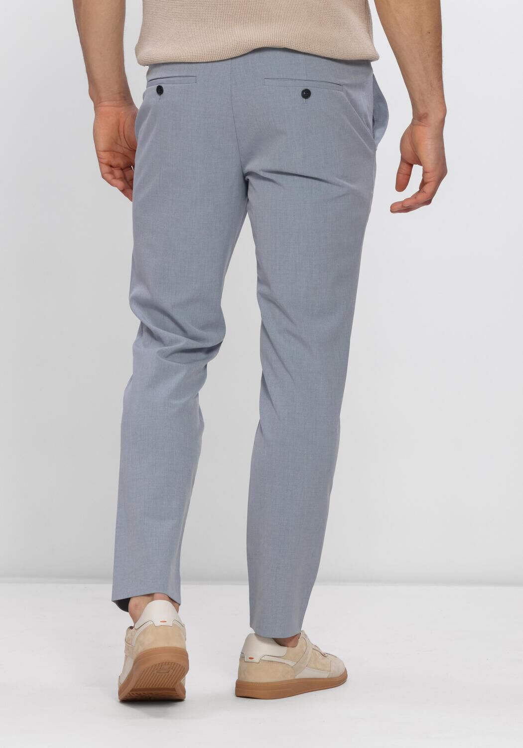 Blauwe PLAIN Pantalon JOSH PL - large