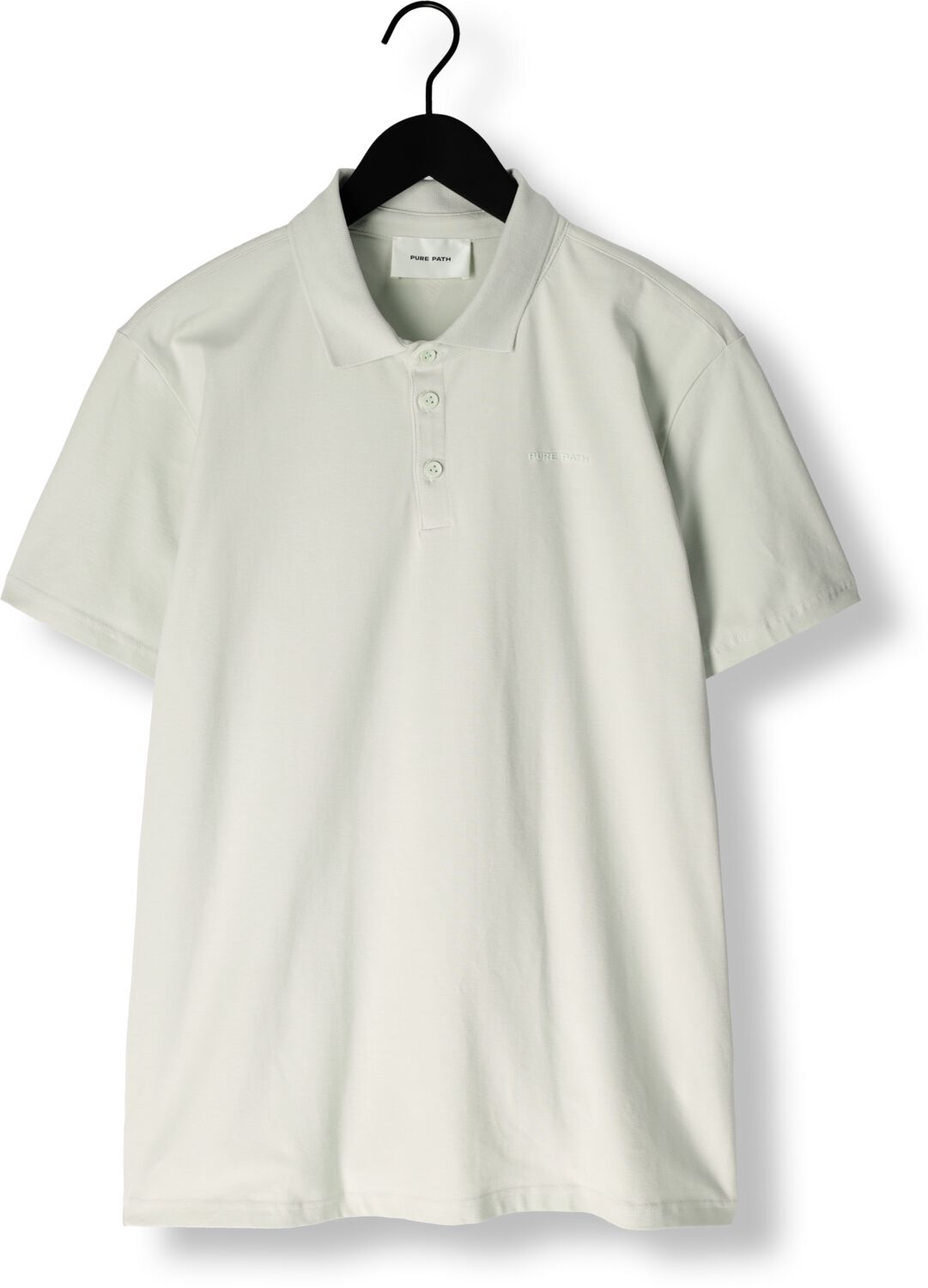 PURE PATH Heren Polo's & T-shirts Regular Fit Polo Ss T-shirts Mint
