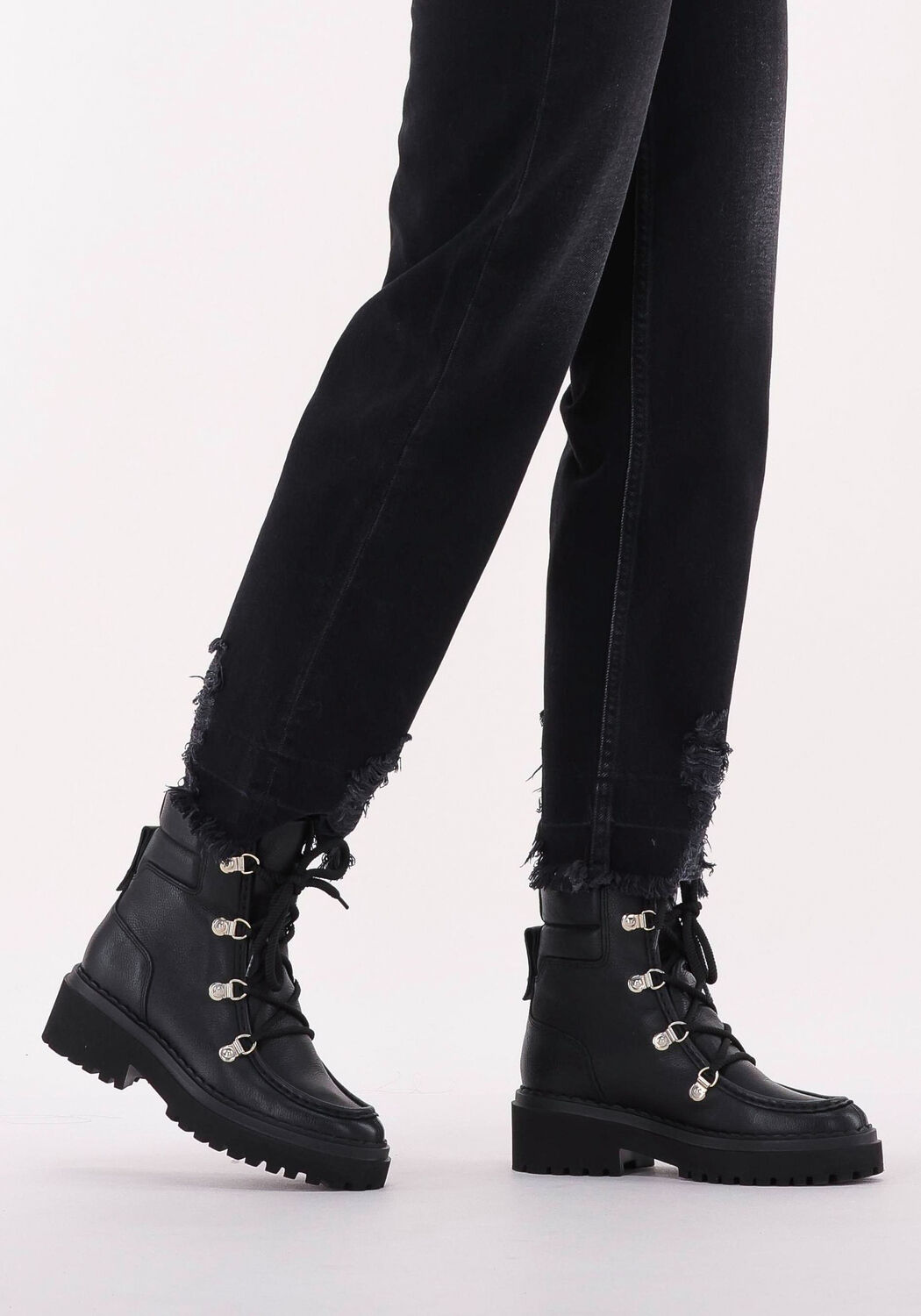 Zwarte NUBIKK Veterboots FAE PRIME | Omoda
