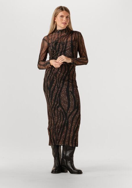 Bruine ACCESS Midi jurk D54-3352-0006 - large